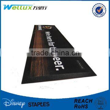 Bar drip rail mat factory, Logo bar mat for beer , Rubber bar spill mat