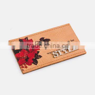 Garment Leather Label Jeans Leather Patch With Metal photo-2