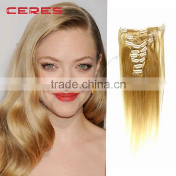 xuchang ceres cheap clip in hair extensions, 100% synthetic hair, top quality clip hair