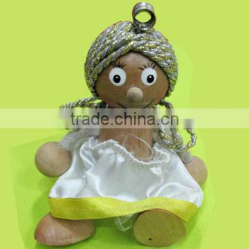 New Wooden Toy Wood Puppet Handwork Arab Girl