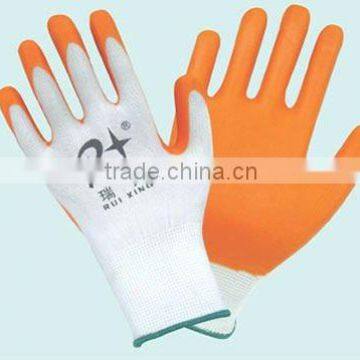 nylon and nitrile glove