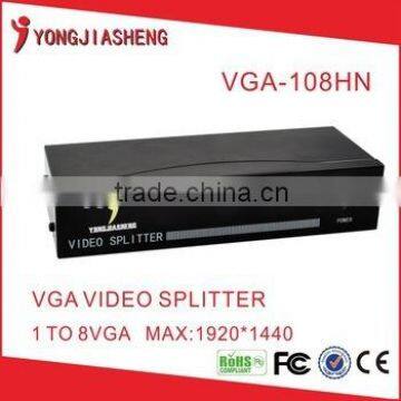 2 4 8 16 32 port vga splitter,high performance video screen splitter VGA-108HN