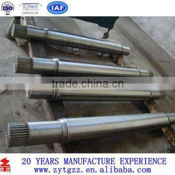 alloy steel spline shaft for Milling machine