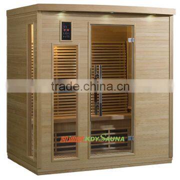 Luxury infrared sauna carbon heater wood panel house spa wellness products