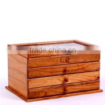 Luxury Wooden Ring Jewelry Display Packaging Gift Box Manufacturer