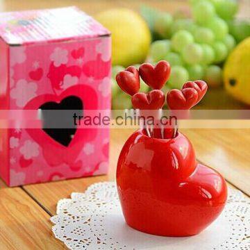 Wedding Tableware Heart Fruit Forks