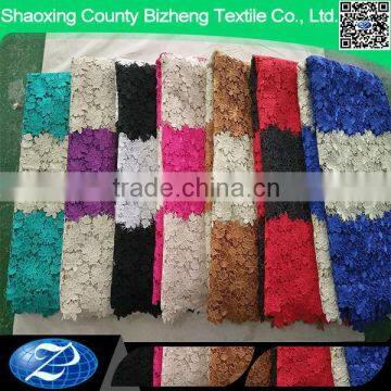 New arrival fabric for 2016 product chemical embroidery african cord lace for wedding dress