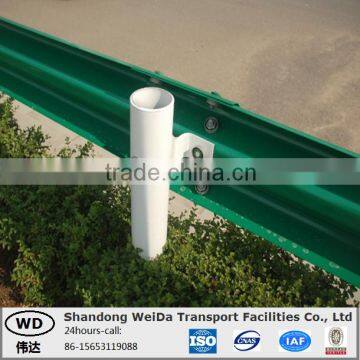 Powder Coated Green Roadway Safety Vehicular Guardrail