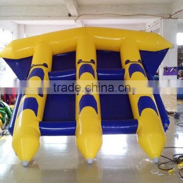 2016 hot water inflatable flying fish tube towable