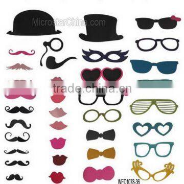 36 pcs Wedding Photo Booth Props Party Decorations Supplies Mask Mustache