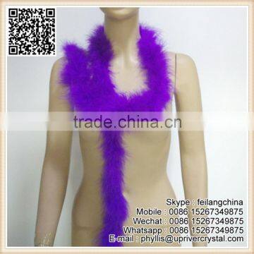 Purple Feather Fluffy Turkey Feather Boa