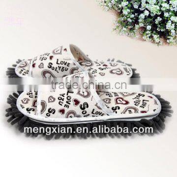 2014 new design stompeez microfiber floor cleaning slipper