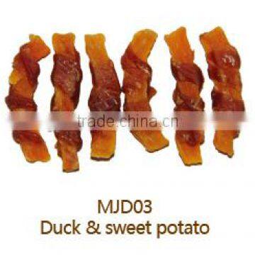 dog treat pet organic natural food duck and sweet potato                        
                                                Quality Choice