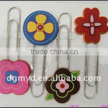 beautiful and special soft pvc unique paper clips