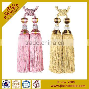 wholesaler home decor curtain polyester tieback tassel