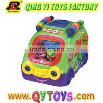 electrical toy truck with blocks light and sound