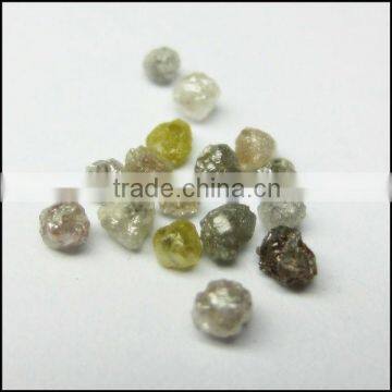 Natural Rough Diamond Beads In Mix Colors Drilled