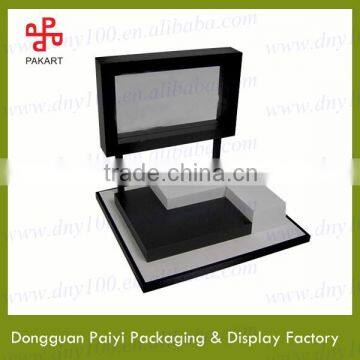 High quality wooden watch display stand in showcase