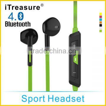 iTreasure wireless bluetooth headphones for iphone 6 mobile phone