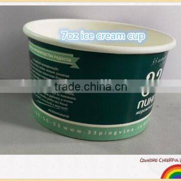 disposable customize high quality 7oz ice cream cup