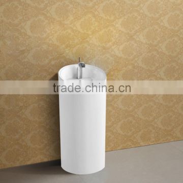 Luxury Fancy Floor Standing Ceramic Pedestal Sink