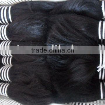 100%chinese double drawn human natural hair extension/top quality with a low price