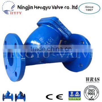 Hot Sale Cast Iron SS304 Mesh Flange End Y Strainer