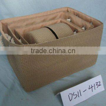 2012 HOT-SELLING 3PCS STRAW BASKET