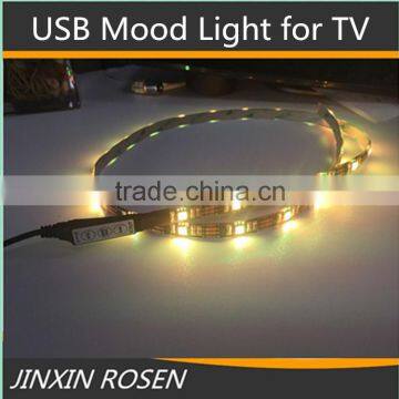 USB mood light for TV Back Colorful Decoration LED light for TV with USB
