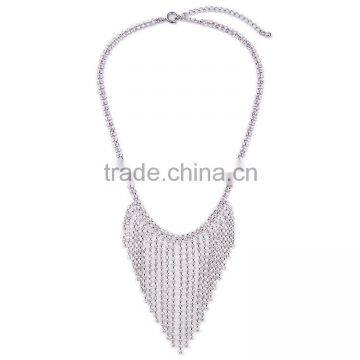 Cheap Wholesale Jewelry 2016 Latest Design Fashion Crystal Necklace for Ladies