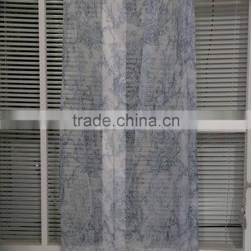Custom made polyester voile printed window curtain fabric for hometextile drapery