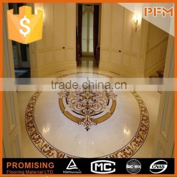 Marble water jet mosaic medallion, stone mosaic floor tiles