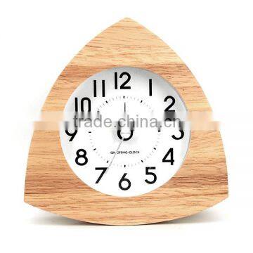 2016 pretty funky rubber wood alarm quartz clock station(AC-04)