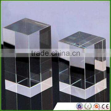 Factory supply Blank K9 Crystal Glass Cubes Block with many size