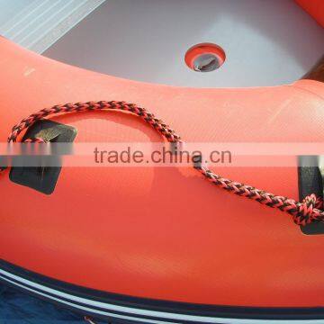 Red And Black Inflatable Motor Boat For Fishing photo-3