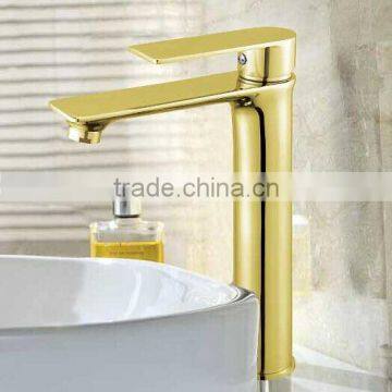 Best Selling Single Hole Gold Plated Bathroom Faucet photo-2