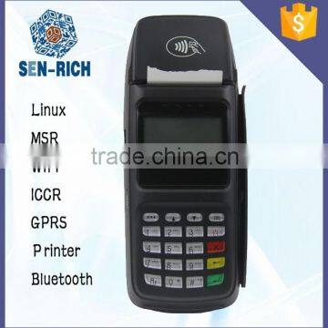 Handheld POS Terminal with MSR Contactless Smart Card Reader GPRS RFID 3G