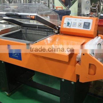 semi-automatic 2 in 1 machine for sealing packages for transparent film