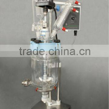 JR-S2 2L Lab Glass Reactor with Teflon Valve, Borosilicate Glass 3.3