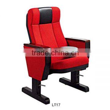 Cheap Theater Chairs With Writing Pad Furniture Fabric Auditorium Chair for Sale LT17