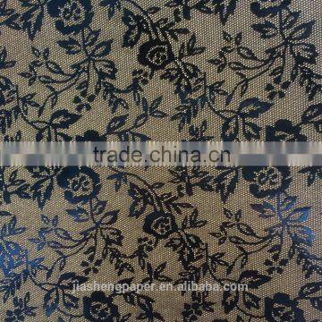 Single side biocolour gold foil metallic wrapping paper