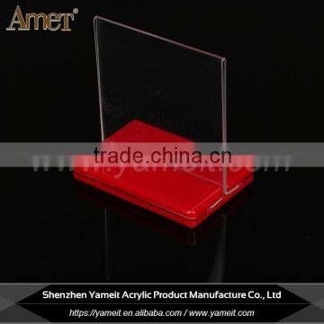 China Wholesale Custom Size Eco-friendly Acrylic Menu Holder photo-3