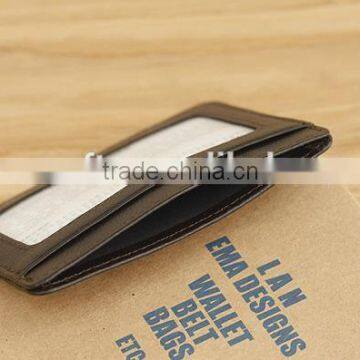 leather card holder / leather id card holder