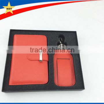 Luxury PU Passport Holder with Luggage Tag Set