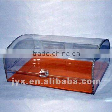 eco friendly acrylic plastic candy box with cover and hinge