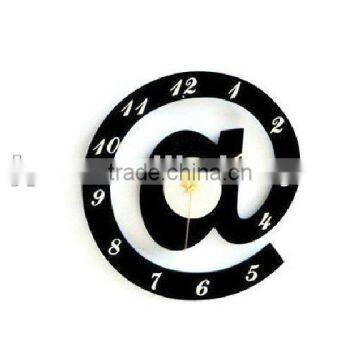 black acrylic letter wall clock gift item