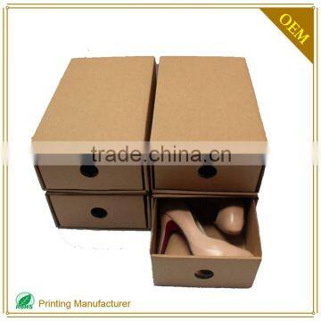 2015 Carton Drop Front Shoe Box Dimensions Custom Design Printing