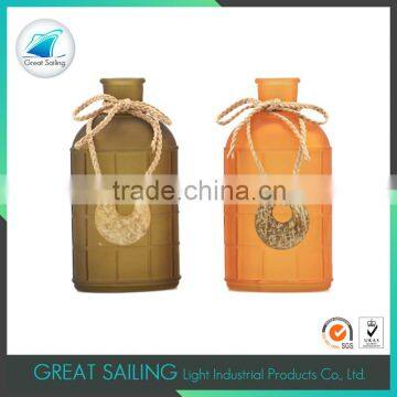 Large Wholesale Glassware Different Types Glass Vase With Wooden Item