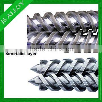 Hard alloy and good performance screw and barrel for PP PVC PE production line