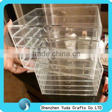 China Handmade Makeup Storage Organizer Clear Acrylic Drawer For Makeup